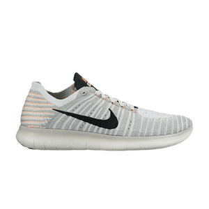 Nike Wmns Free RN Flyknit 'Wolf Grey Mango'