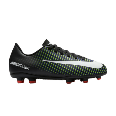 Nike Mercurial Vortex 3 FG GS 'Black Electric Green'