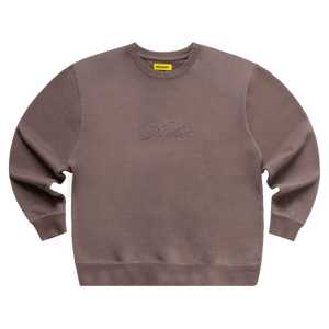 Market Script Crewneck 'Washed Grey'