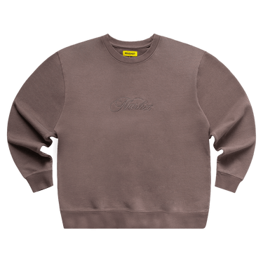 Market Script Crewneck 'Washed Grey'