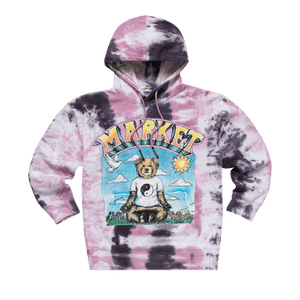 Market Namaste Bear Day And Night Hoodie 'Lavender Lizard Tie-Dye'