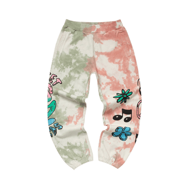 Market Smiley Records Angel Sigh Sweatpants 'Sand Tie-Dye'