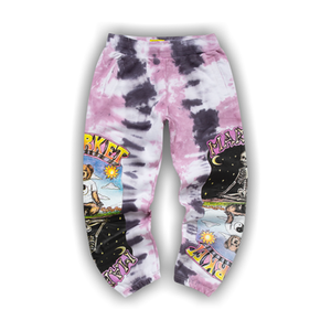 Market Namaste Bear Day And Night Sweatpants 'Lavender Lizard Tie-Dye'