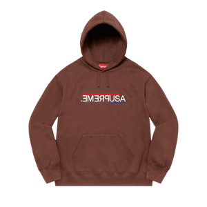 Supreme USA Hooded Sweatshirt 'Dark Brown'