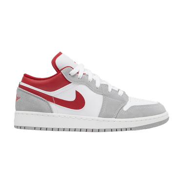 Air Jordan 1 Low SE GS 'Light Smoke Grey Gym Red'