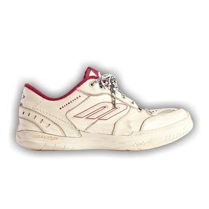 Balenciaga Wmns Hamptons Medium Worn Out Sneaker 'Off White Red'