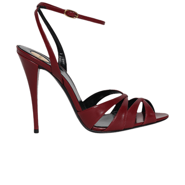 Wmns Saint Laurent Touze Heeled Sandal 'Cardinal Red'