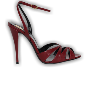 Wmns Saint Laurent Touze Heeled Sandal 'Cardinal Red'