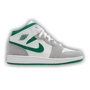 Air Jordan 1 Mid SE GS 'Grey Pine Green'
