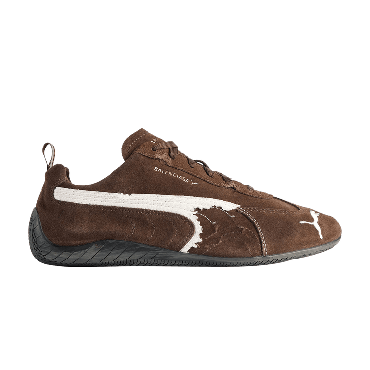 Balenciaga x Speedcat Suede 'Brown White' 847146 WSDSD 2910