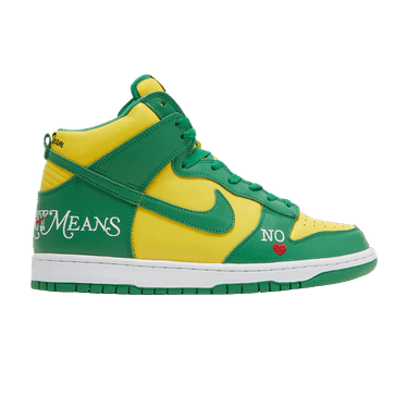 Supreme x Nike Dunk High SB 'By Any Means - Brazil'