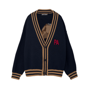 Palm Angels Bear Cardigan 'Black/Brown'
