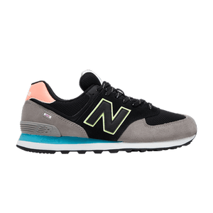New Balance 574 'Black Paradise Pink'