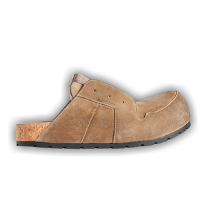 Balenciaga Dumbo Mule In Beige 'Beige Worn Out Suede'
