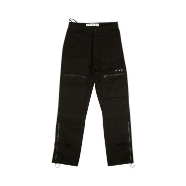 Off-White Logo Slim Cargo Pants 'Black/White'