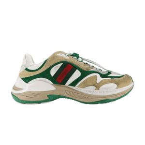 Gucci Suede Sneaker 'Web White Yellow'