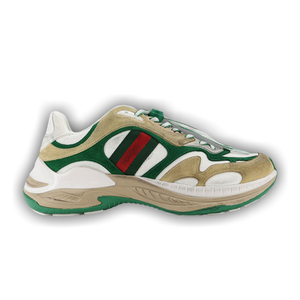 Gucci Suede Sneaker 'Web White Yellow'