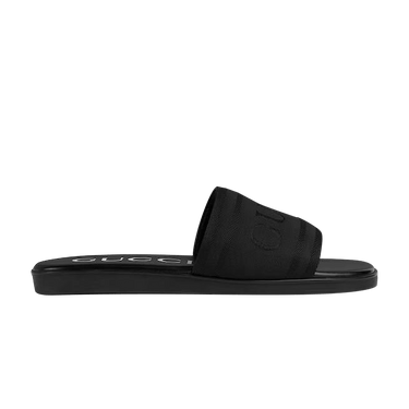 Gucci Slide 'Black Jacquard Fabric'