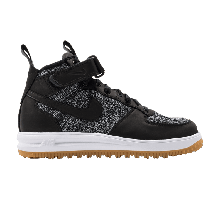 Nike Lunar Force 1 Flyknit Workboot 'Black White' 855984 001