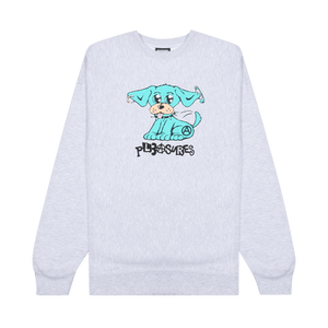 Pleasures Ruff Premium Crewneck 'Heather Grey'