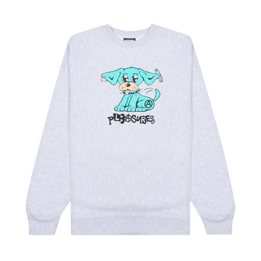 Pleasures Ruff Premium Crewneck 'Heather Grey'