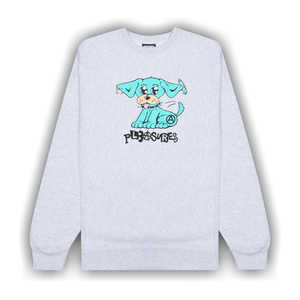 Pleasures Ruff Premium Crewneck 'Heather Grey'