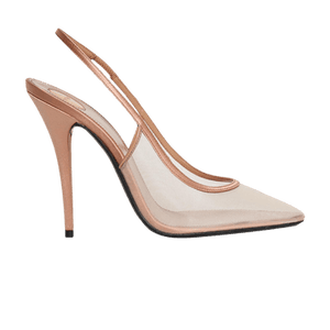 Saint Laurent Wmns Anita Slingback Pump 'Panna Rose'