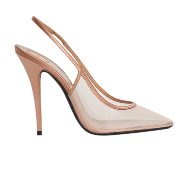 Saint Laurent Wmns Anita Slingback Pump 'Panna Rose'