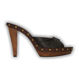 Wmns Saint Laurent Babylone Clog 'Harris Eagle Brown'