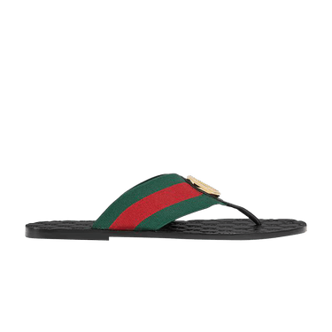 Gucci Riviera Thong Sandal 'Web Black'