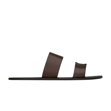 Saint Laurent Babylone Slide 'Ultra Dark Brown'