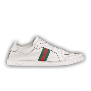 Gucci Stretch Low-Top Sneaker 'White Leather'