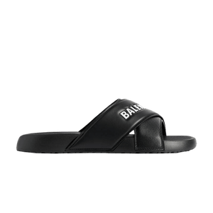 Balenciaga Sporty Pool Slide Sandal 'Black White'