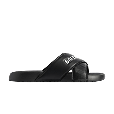 Balenciaga Sporty Pool Slide Sandal 'Black White'