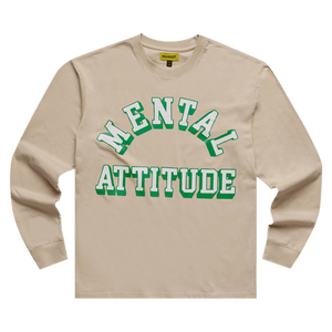 Market Mental Attitude Long-Sleeve T-Shirt 'Khaki'