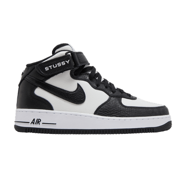 Stussy x Nike Air Force 1 Mid 'Black White'