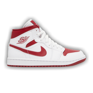 Wmns Air Jordan 1 Mid 'White Pomegranate'