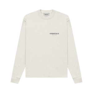 Fear of God Essentials Long-Sleeve Tee 'Light Heather Oatmeal'