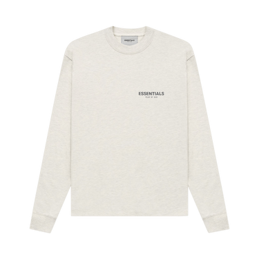 Fear of God Essentials Long-Sleeve Tee 'Light Heather Oatmeal'
