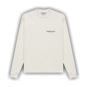 Fear of God Essentials Long-Sleeve Tee 'Light Heather Oatmeal'