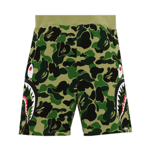 BAPE Big ABC Camo Side Shark Sweat Shorts 'Green'
