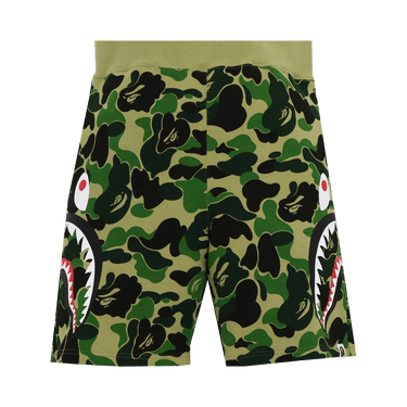 BAPE Big ABC Camo Side Shark Sweat Shorts 'Green'