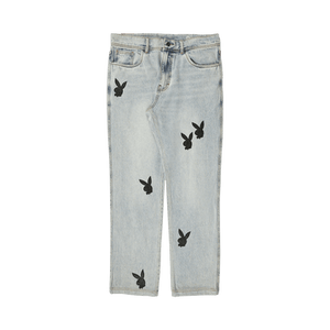Pleasures Bunny Applique Denim 'Washed'
