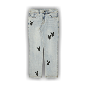Pleasures Bunny Applique Denim 'Washed'