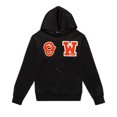 Off-White Patch Slim Hoodie 'Black/Orange'