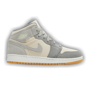 Air Jordan 1 Mid SE GS 'Coconut Milk Particle Grey'