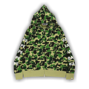 BAPE Big ABC Camo Relaxed Fit Full Zip Hoodie 'Green'