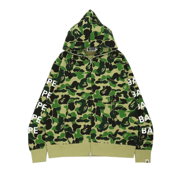 BAPE Big ABC Camo Relaxed Fit Full Zip Hoodie 'Green'