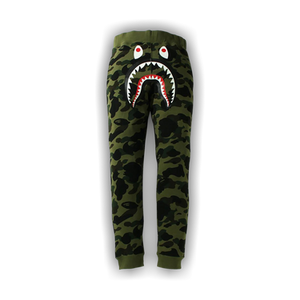BAPE 1st Camo Shark Slim Fit Sweatpants 'Green'