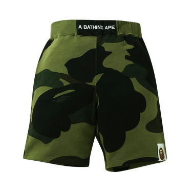 BAPE Giant 1st Camo Wide Fit Sweat Shorts 'Green'